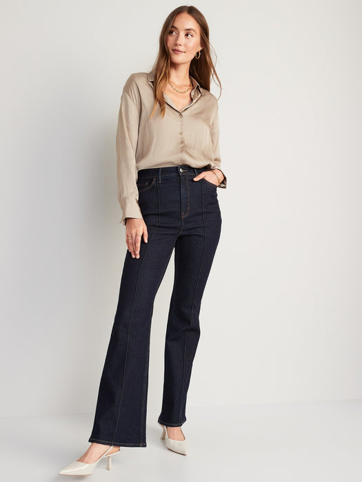 Satin Boyfriend Shirt for Women