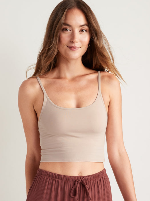 Supima® Cotton-Blend Cami Bralette Top for Women