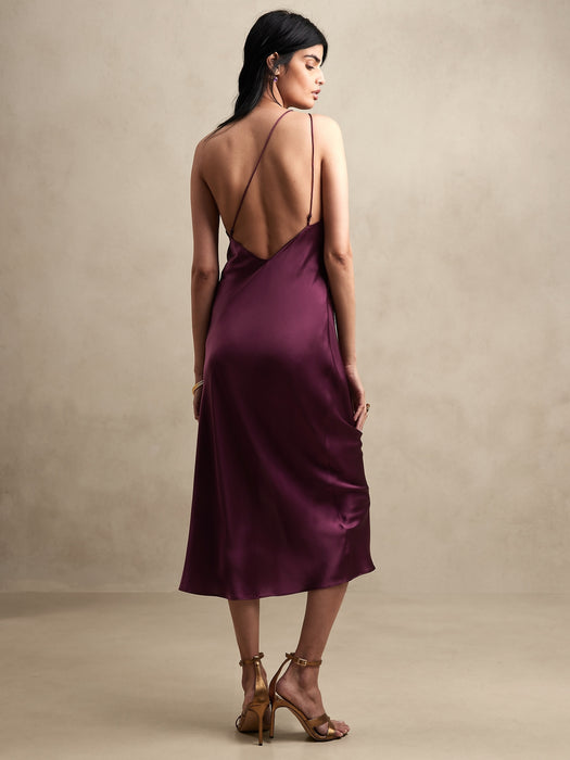 Divine Silk One-Shoulder Dress