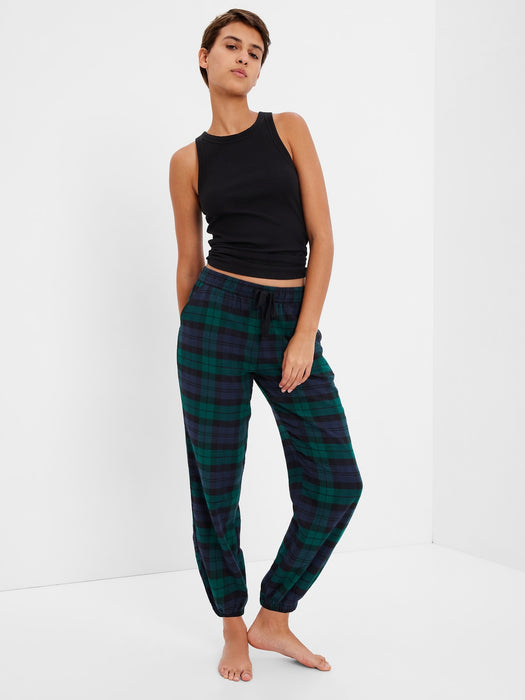 Flannel PJ Joggers - family matching blackwatch plaid
