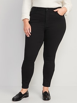 High-Waisted Rockstar Super-Skinny Built-In Warm Jeans for Women