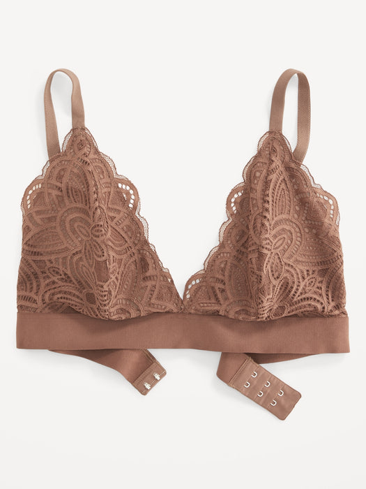 Lace V-Neck Bralette Top for Women