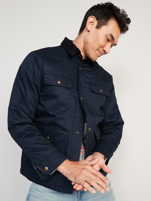 Water-Resistant Cotton-Twill Barn Coat for Men
