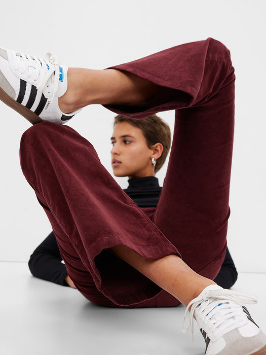 High Rise Corduroy '70s Flare Jeans with Washwell