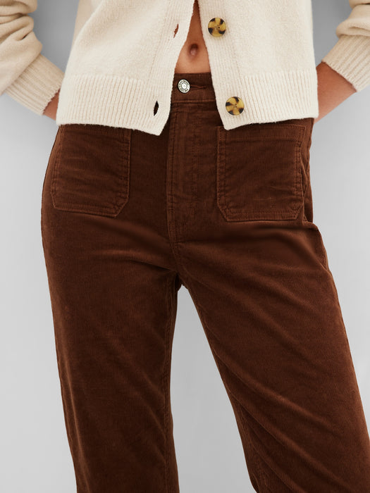 High Rise Corduroy '70s Flare Jeans with Washwell