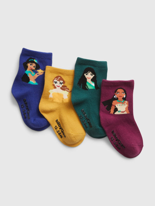 babyGap &#124 Disney Princess Crew Socks (4-Pack) - multi