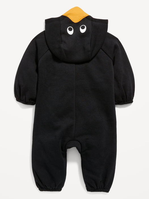 Unisex Hooded Penguin Costume One-Piece for Baby