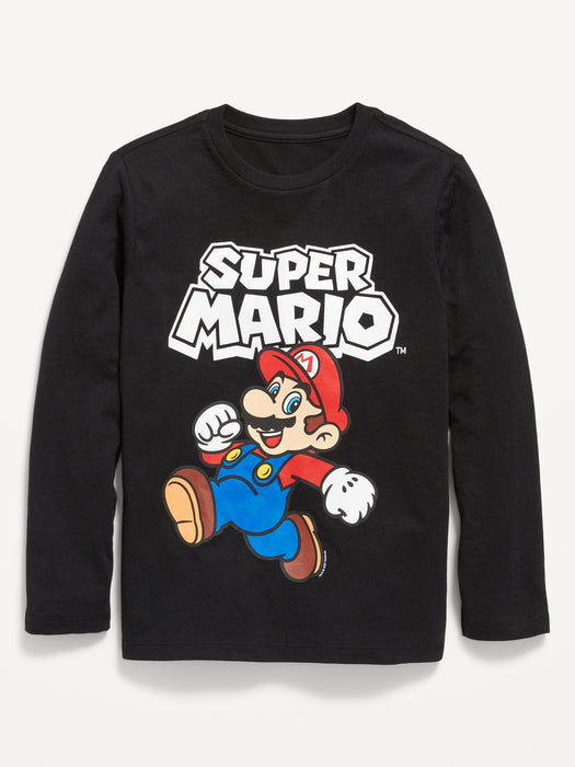 Long-Sleeve Gender-Neutral Super Mario™ Graphic T-Shirt for Kids