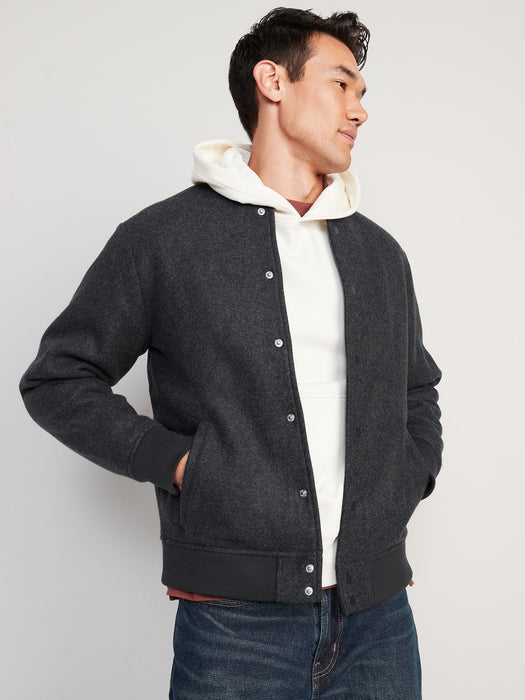 Soft-Brushed Bomber Jacket for Men