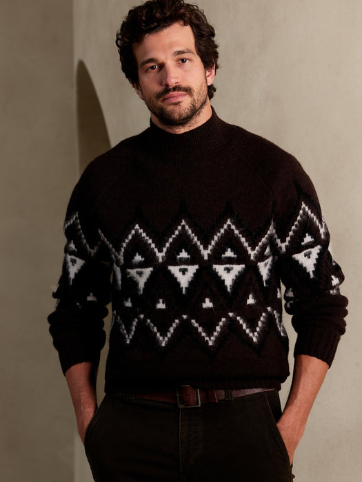 Como Fair Isle Sweater - Cabin Brown