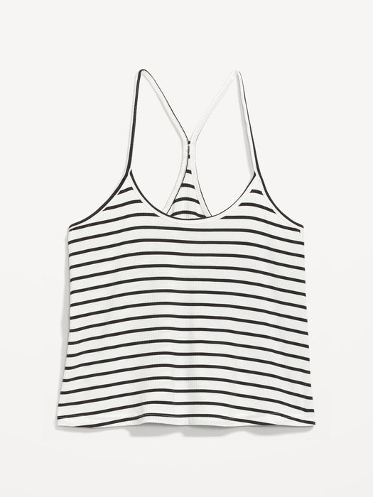 Sunday Sleep Striped Rib-Knit Cami Top for Women