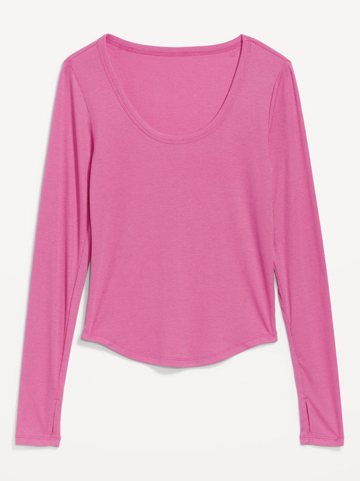 UltraLite Long-Sleeve Rib-Knit Top for Women
