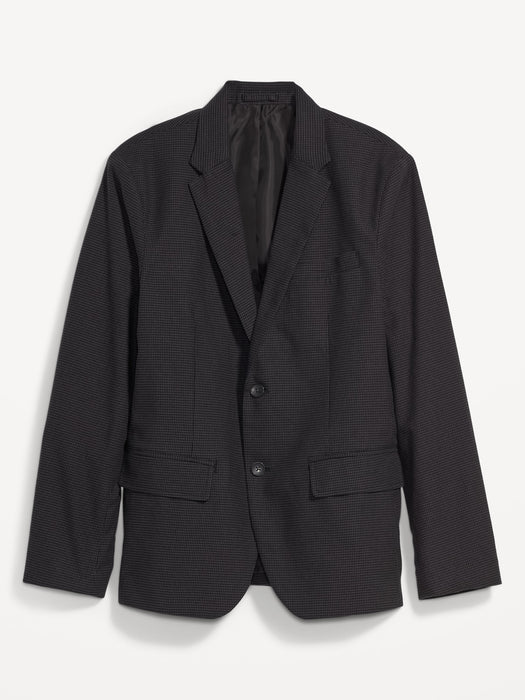 Patterned Built-In Flex Blazer for Men - Gray