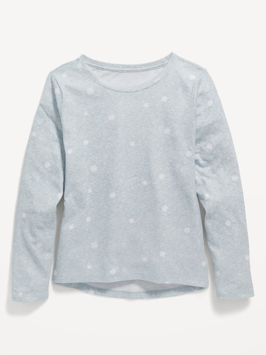 Softest Printed Long-Sleeve T-Shirt for Girls