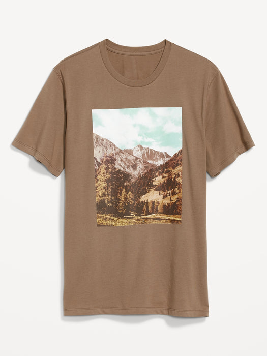 Soft-Washed Graphic T-Shirt for Men