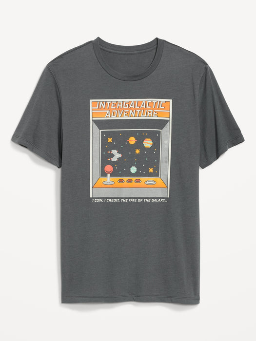 Soft-Washed Graphic T-Shirt for Men