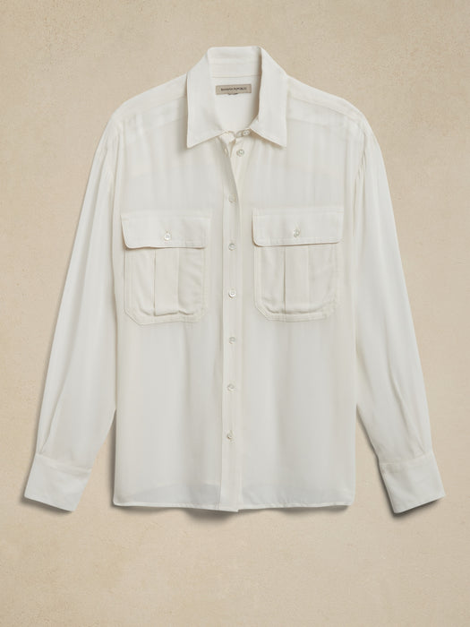 Sheer Expedition Shirt - Transition Cream White