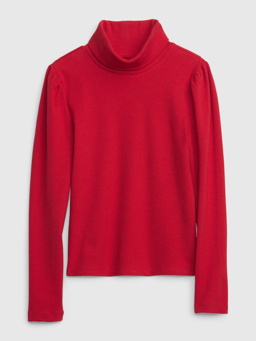 Kids Puff Sleeve Turtleneck
