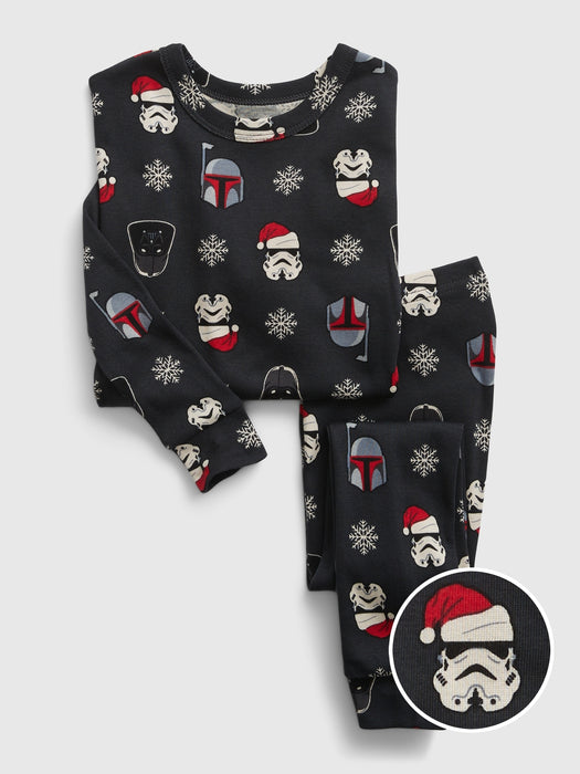 babyGap &#124 Star Wars&#153 100% Organic Cotton Holiday PJ Set - black