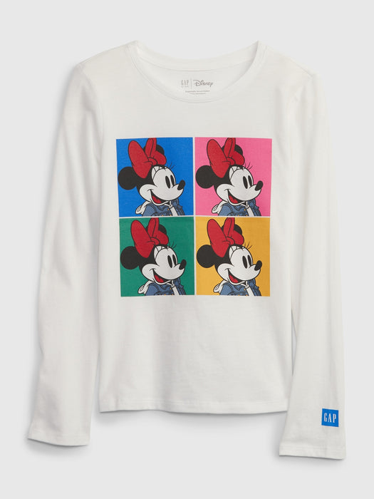 GapKids &#124 Disney 100% Organic Cotton Minnie Mouse Graphic T-Shirt - nouveau blanc cassé