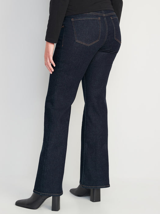 Maternity Full Panel Flare Pintuck Jeans