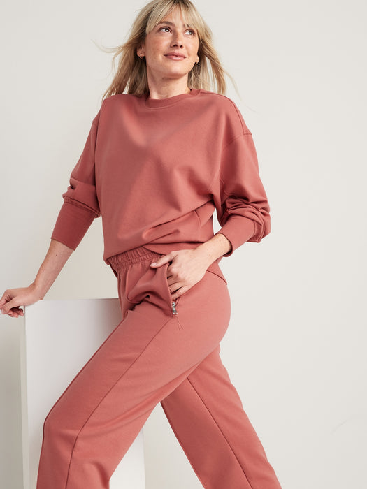 Dynamic Fleece Tunic Sweatshirt for Women - Multi