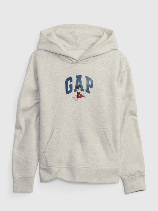 Gap x Disney Kids Graphic Hoodie - grey heather