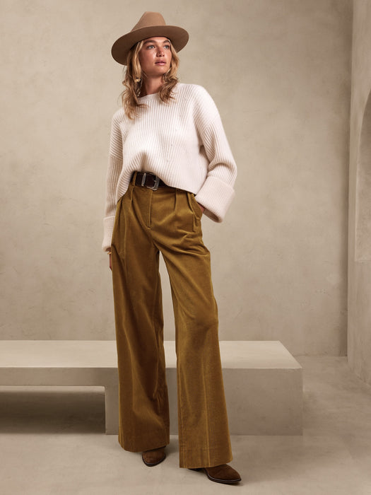 Petite Rivoli Corduroy Pant - Vicuna Brown