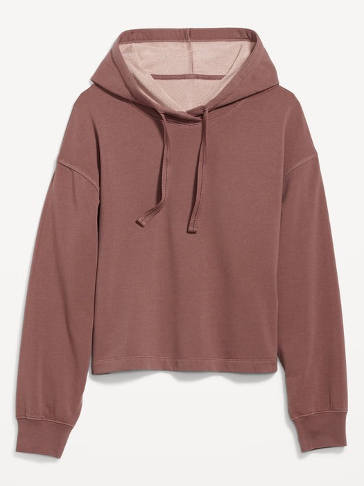 Snuggly Fleece Hoodie for Women - Brown