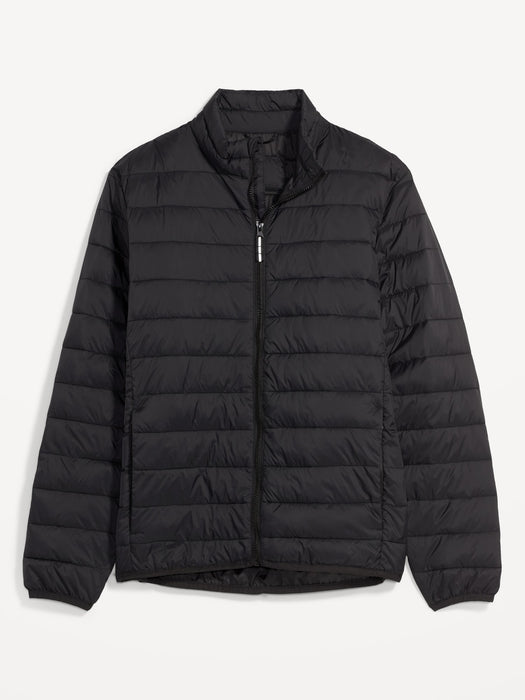 Water-Resistant Lightweight Quilted Jacket for Men