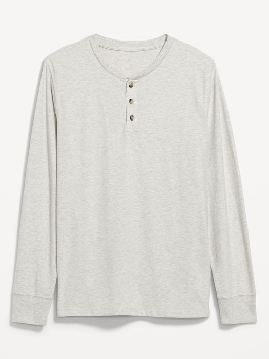 Rotation Long-Sleeve Henley T-Shirt for Men