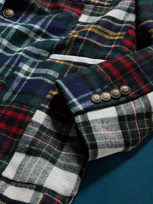 BR ATHLETICS Patchwork Blazer - Patchwork Blue