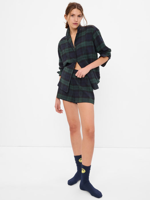 Flannel PJ Shorts