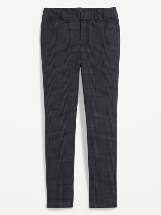 High-Waisted Printed Never-Fade Pixie Skinny Ankle Pants for Women