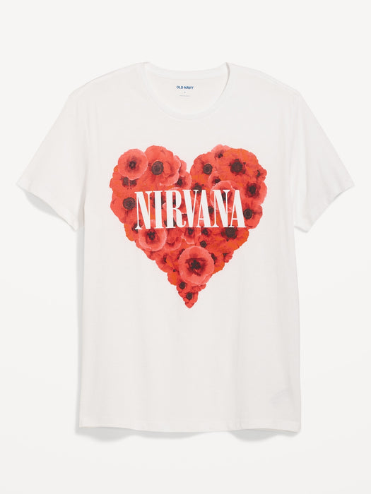 Nirvana™ Roses Heart Gender-Neutral T-Shirt for Adults