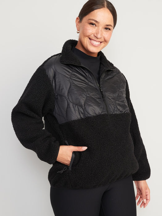 Maternity 1/2-Zip Hybrid Jacket