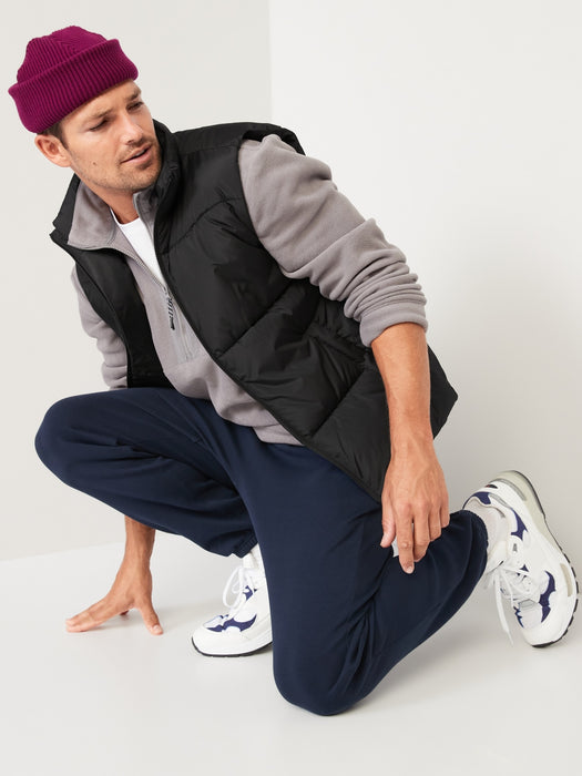 Frost-Free Water-Resistant Zip-Front Puffer Vest for Men