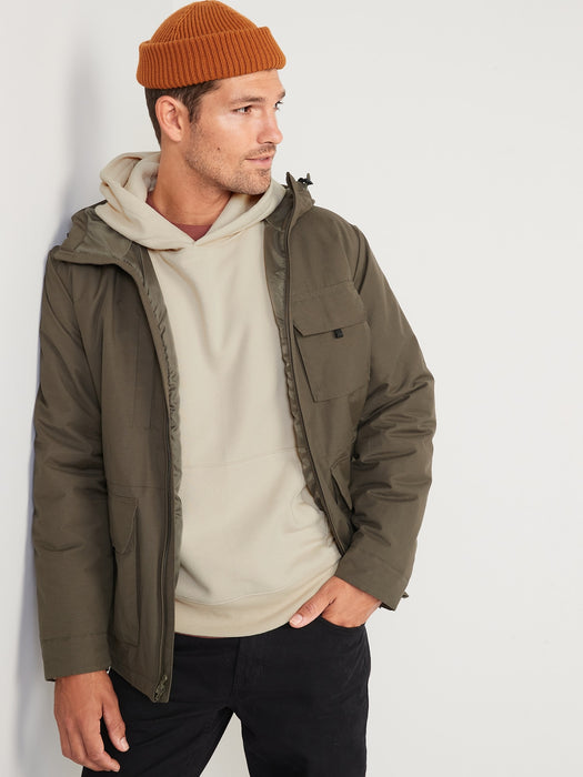 Oversized Thermal-Lined Pullover Hoodie for Men
