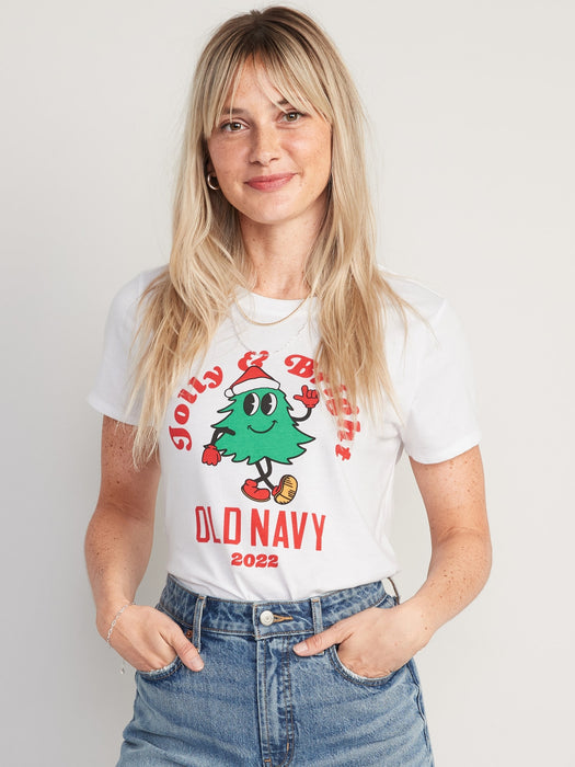 EveryWear Matching Holiday Graphic T-Shirt for Women
