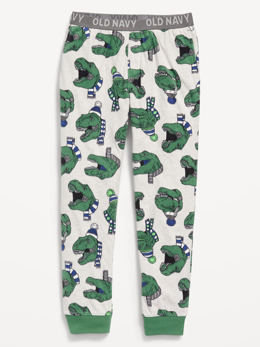 Patterned Microfleece Pajama Jogger Pants for Boys