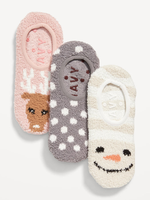 Cozy Gripper Socks 3-Pack for Women - Multi