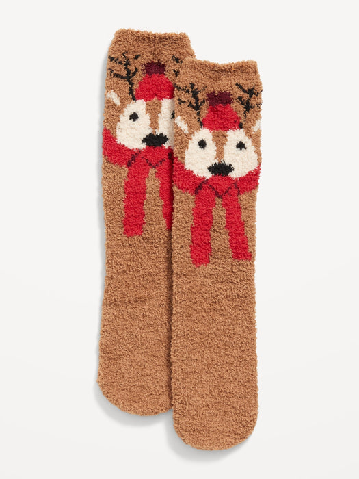 Printed Cozy Socks for Men - Gray