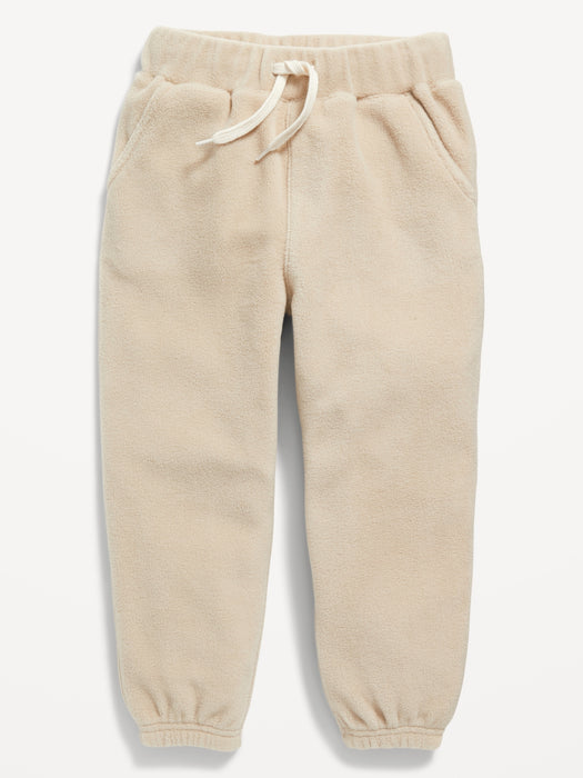 Unisex Micro Fleece Functional Drawstring Sweatpants for Toddlers