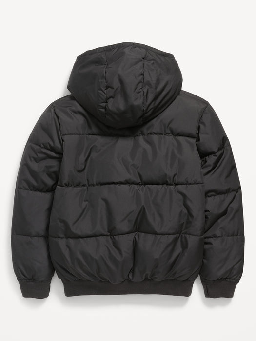 Frost-Free Water-Resistant Gender-Neutral Zip Puffer Jacket for Kids
