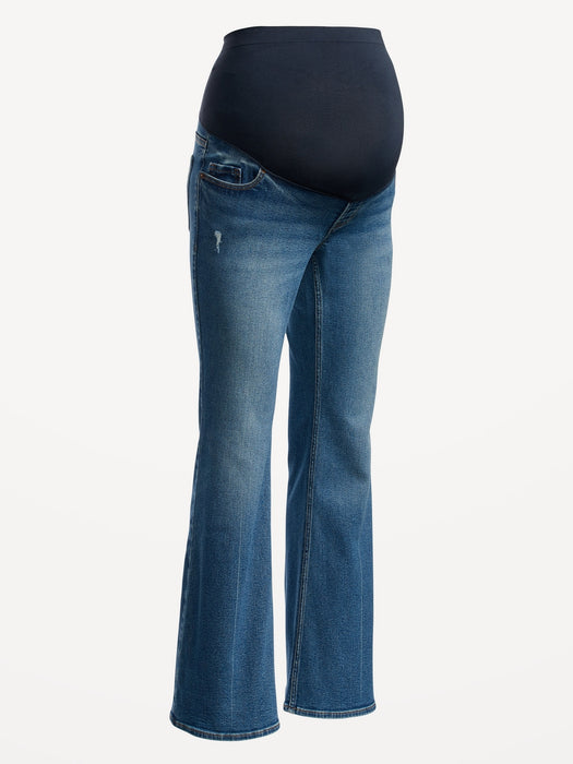 Maternity Full Panel Flare Jeans - Multi