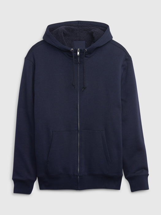 Vintage Soft Full-Zip Sherpa Hoodie