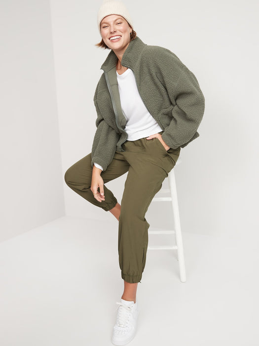 High-Waisted All-Seasons StretchTech Water-Repellent Jogger Pants for Women