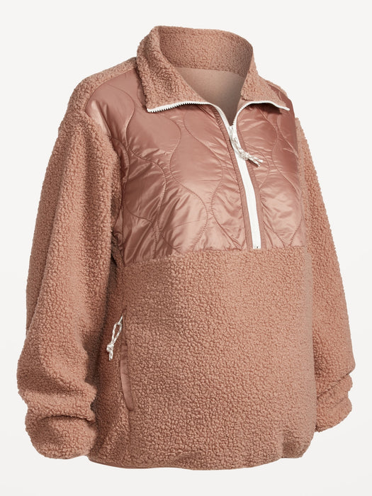 Maternity 1/2-Zip Hybrid Jacket