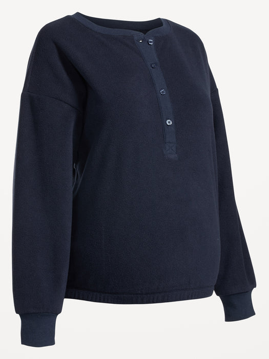 Maternity Microfleece Pajama Top