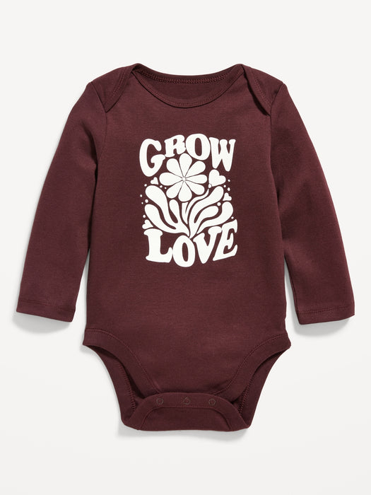 Unisex Long-Sleeve Graphic Bodysuit for Baby